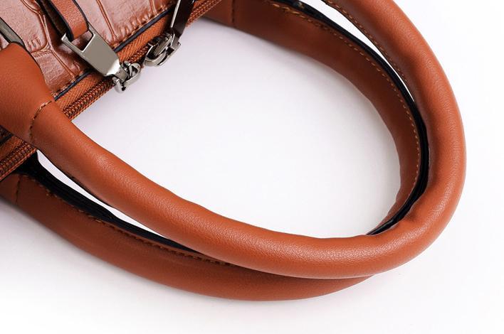 Malin | Nowoczesna skórzana torba w 4 częściach