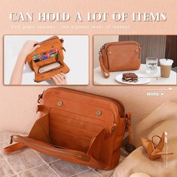 Josefin | Ręcznie robiona torba na ramię z miękkiej skóry