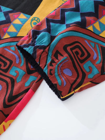 Zahara™ - Wygodne Spodnie z Nadrukiem Boho Tribal