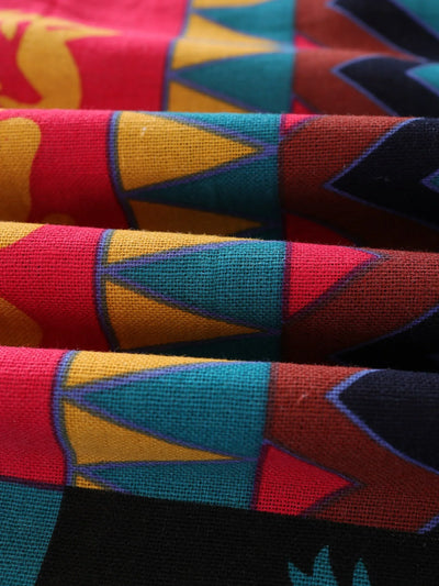 Zahara™ - Wygodne Spodnie z Nadrukiem Boho Tribal