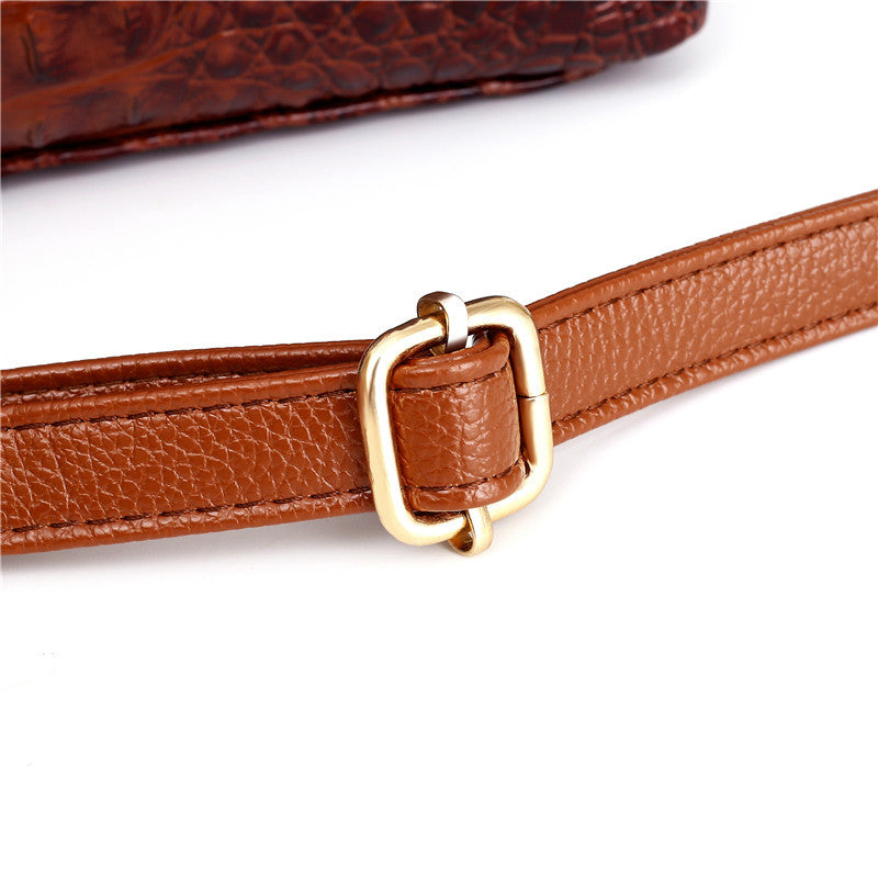 Matilda | Elegancka ręcznie robiona torba Croco ze skóry